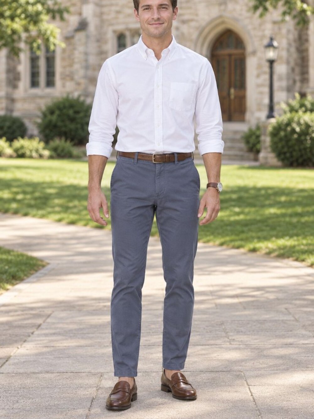 J.Crew Mercantile Flex Slim Chino Pants 34x32 F Blue Gray Preppy Minimalist